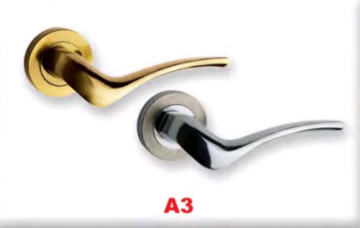 دستگیره مدل A در رنگ های مشکی/ کروم/طلایی /زیتونی موجود میباشد