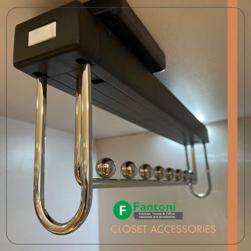 هنگر ریلی یونیت ۳۰ سقفی رنگ مشکی